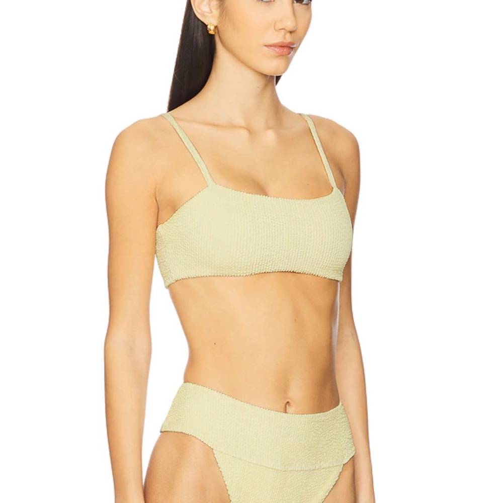 Show Me Your MuMu Light Green Textured Bikini Set